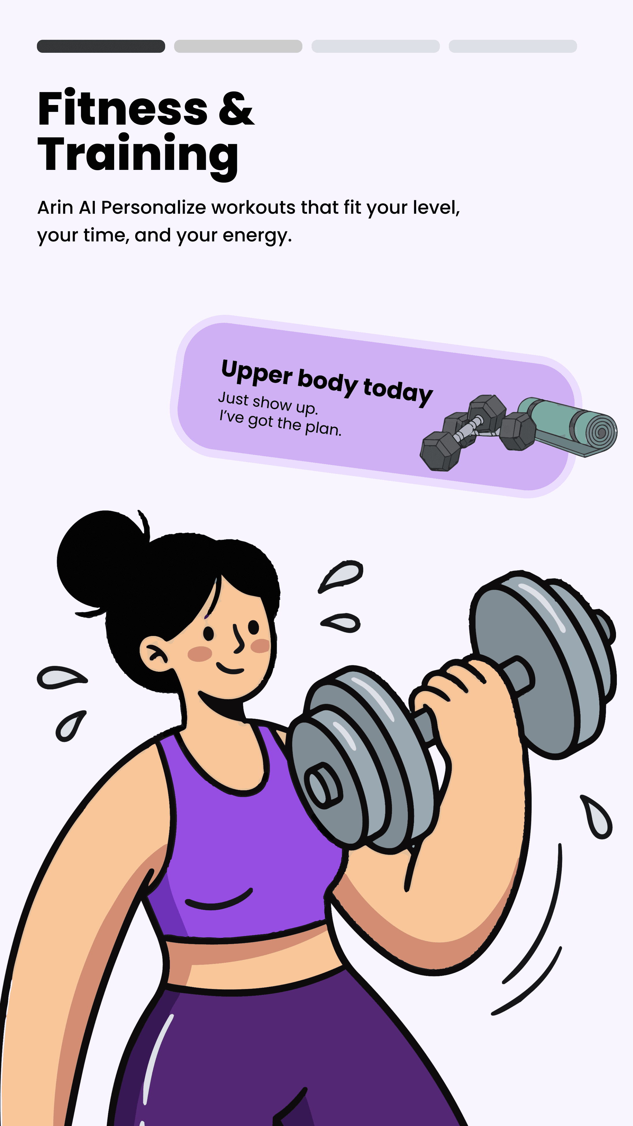 Arin onboarding screen