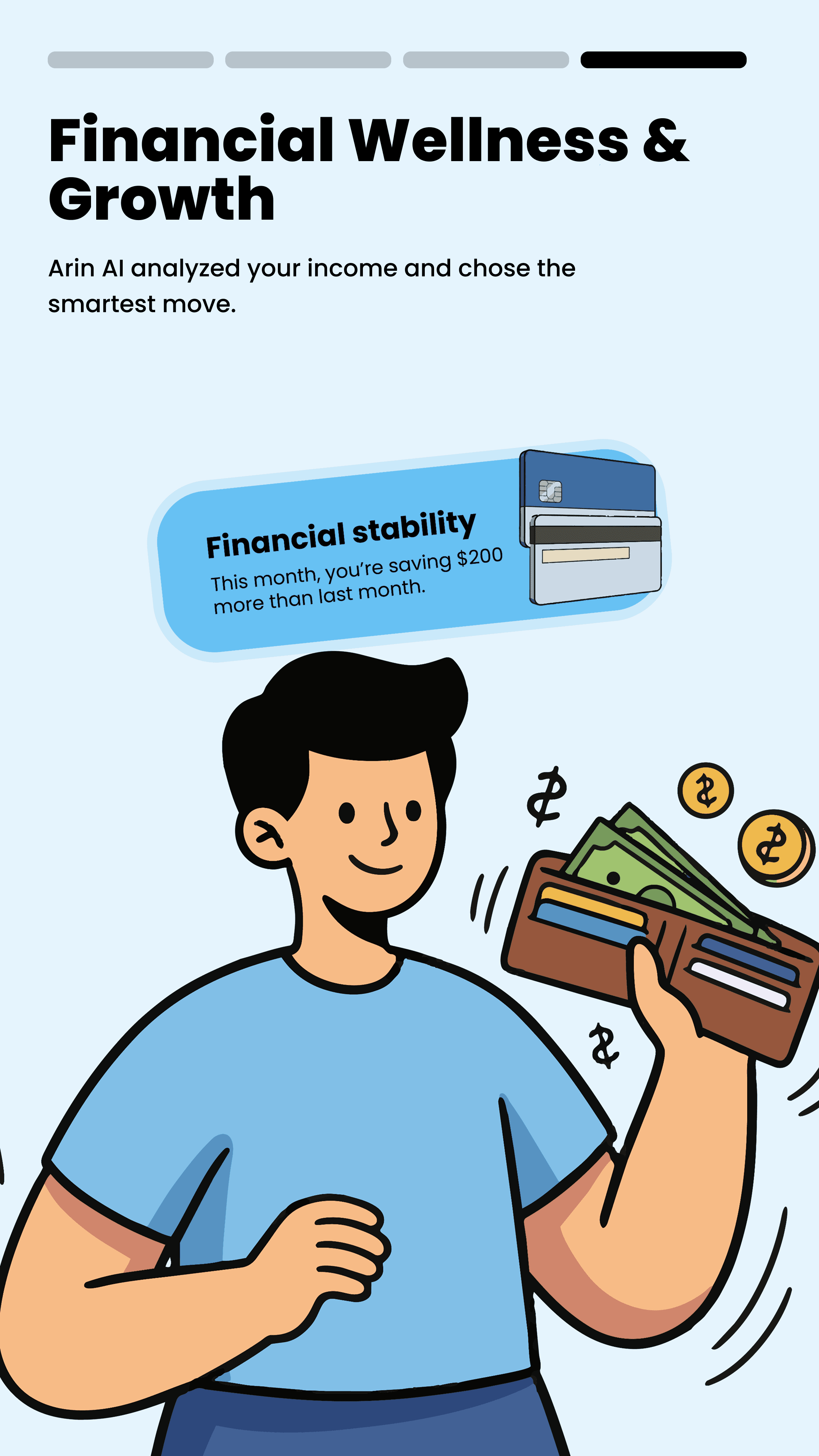 Arin onboarding screen