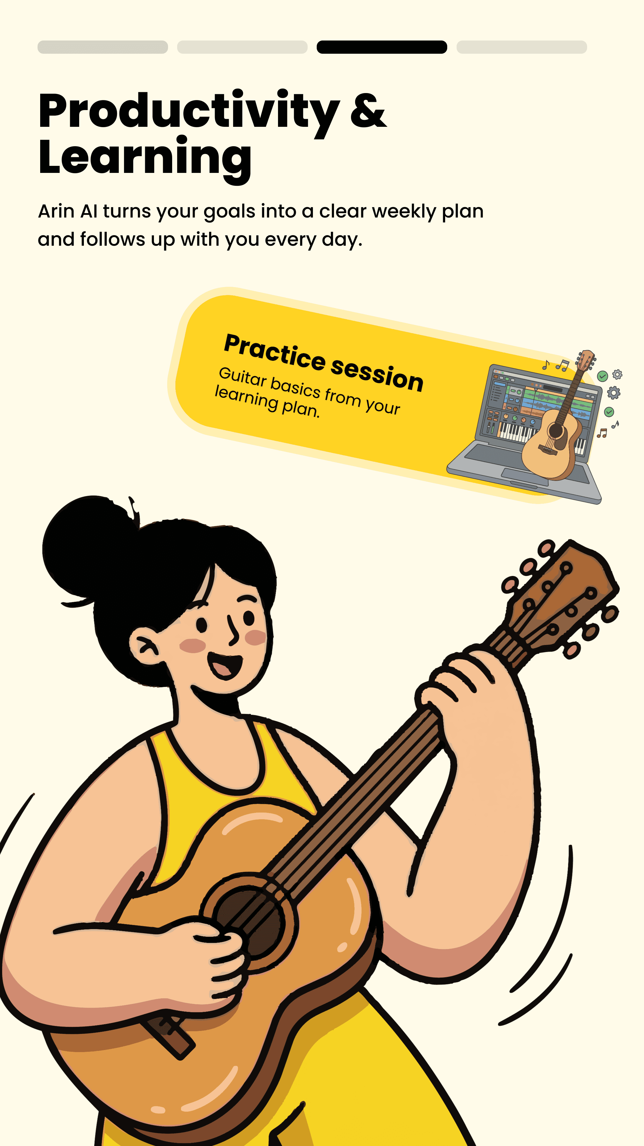 Arin onboarding screen